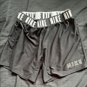 Nike Black Athletic Shorts with Breathable Fabric